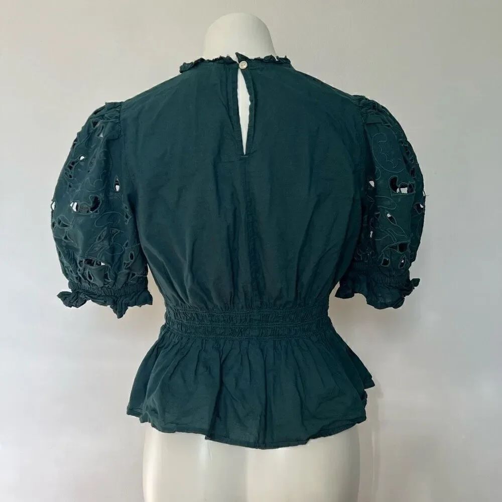 Universal Thread Puff Sleeve Peplum Top - Picture 5 of 7